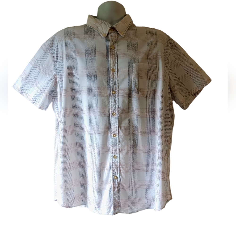 Sonoma boy's multicolored plaid long-sleeve button down shirt size XXL